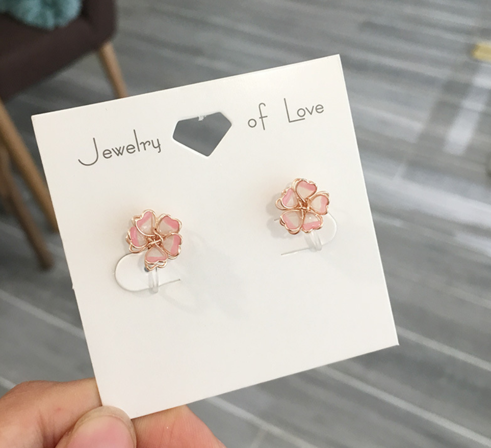 Resin ear clip ear stud