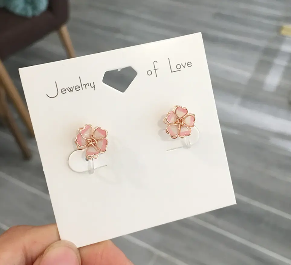 Resin ear clip ear stud