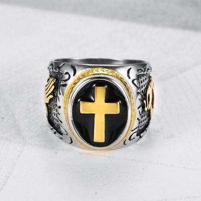 Cross men's ring