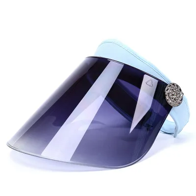 Anti-UV Sun Visor Hat - Blue