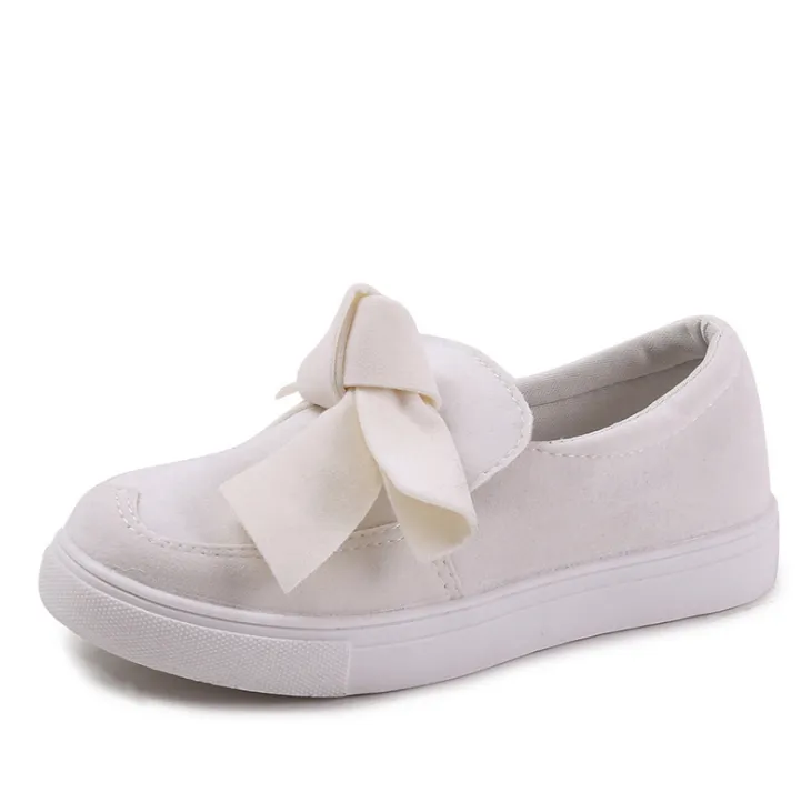 Bow canvas shoes - Beige