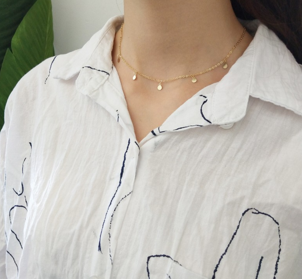 Personalized simple metal disc