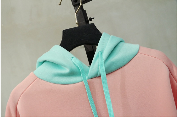 Letter hooded sweater Harajuku loose