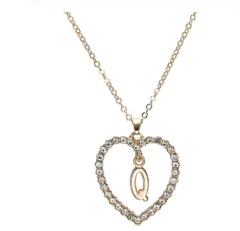 Romantic Love Pendant Necklace For Girls - Q - View 1