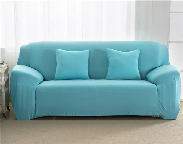 Solid Corner Sofa Covers Couch Slipcovers Elastica Material Sofa Skin Protector Cover Sofa Armchair - Three Seat
