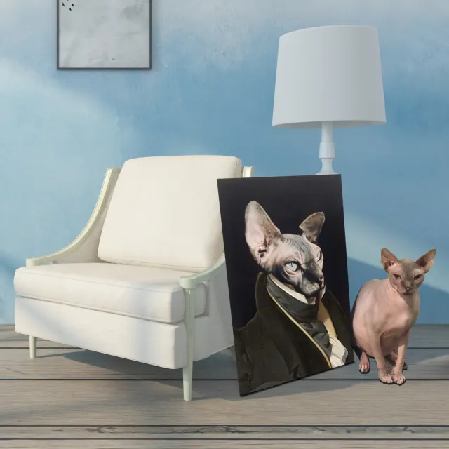 Personalized Pet Canvas Portrait Image 20X25Cm - Shop at LoveMi