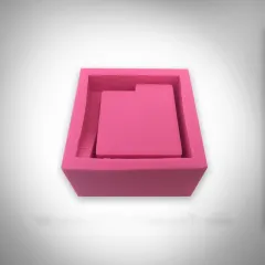 Art flower concrete potted mould ceramic clay plant diy silicone mould - Pink - View 1