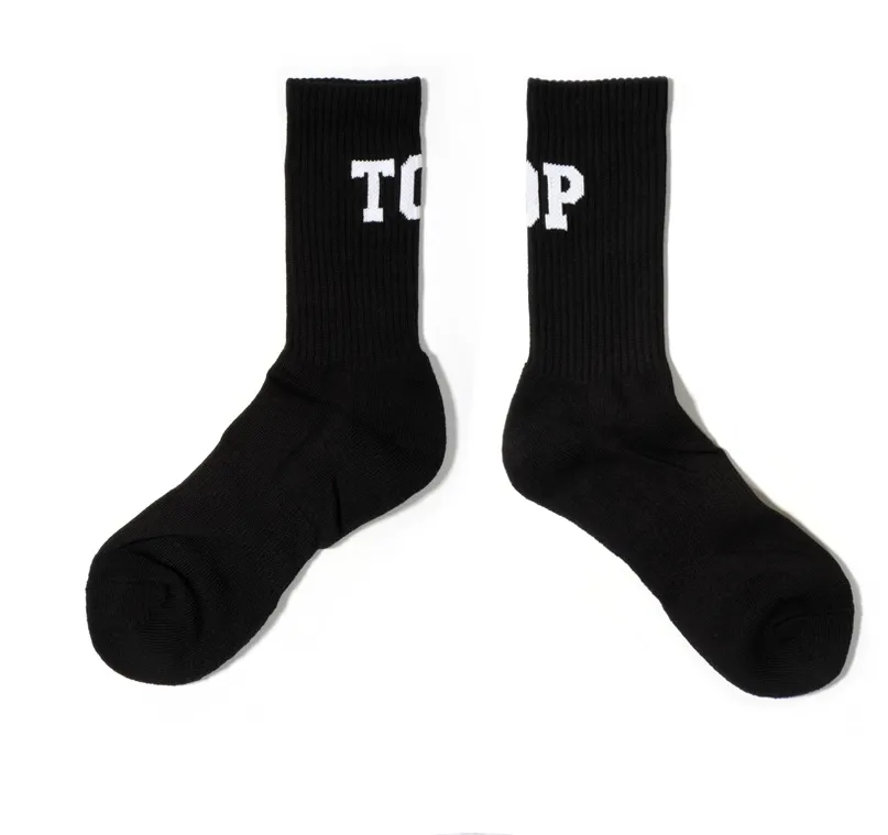 High socks in sports socks - Black