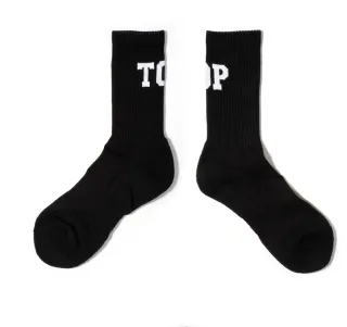 High socks in sports socks - Black
