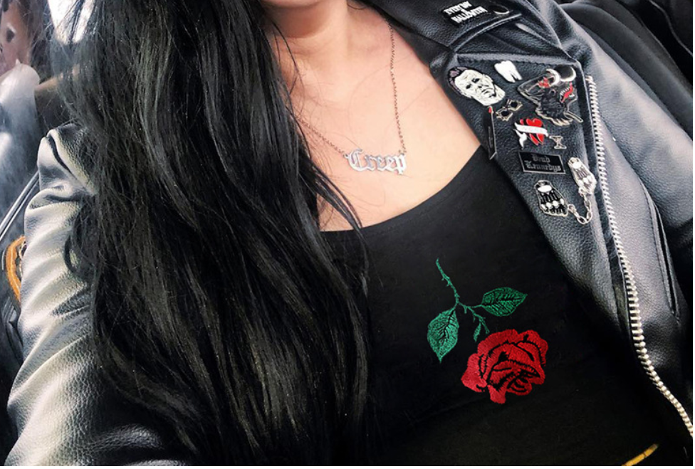 Rose Embroidered Short Camisole