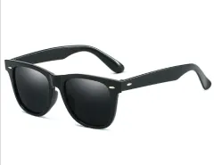 Fashion Rice Nail Eye Protection Sunglasses - Black - View 1