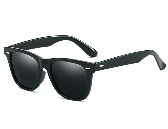 Fashion Rice Nail Eye Protection Sunglasses - Black