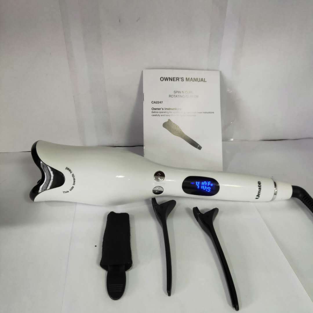 Rose shaped heating liquid crystal curler White - Shop at LoveMi