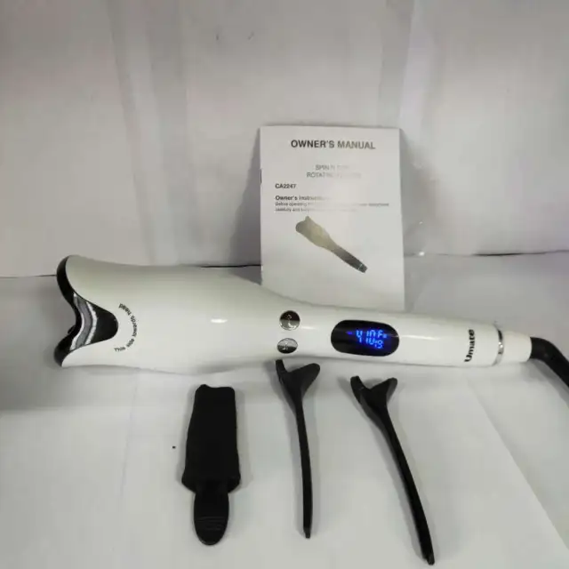 Rose shaped heating liquid crystal curler White - Shop at LoveMi