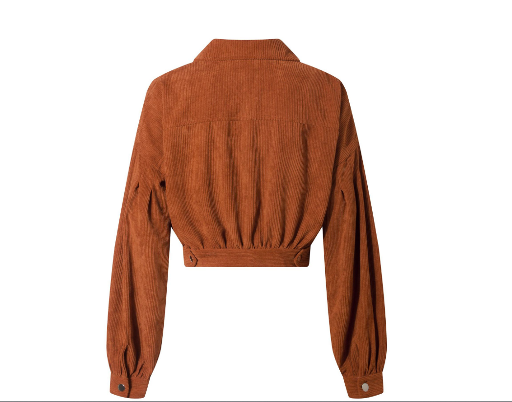 Corduroy stitching wild short