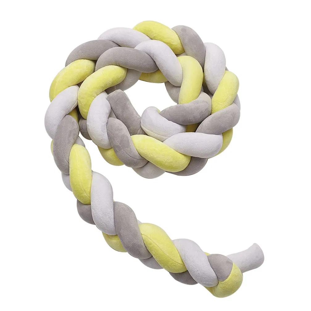 Three knotted pillows - White Gray Yellow