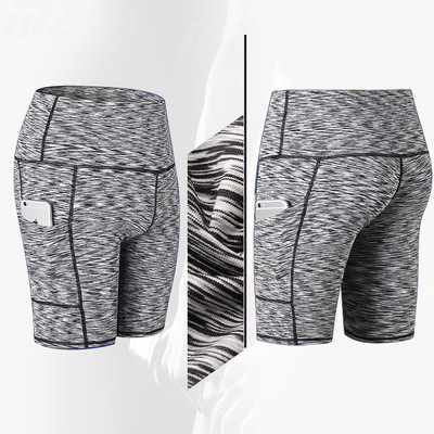 High waist yoga shorts fitness shorts Colorful Black - Shop at LoveMi