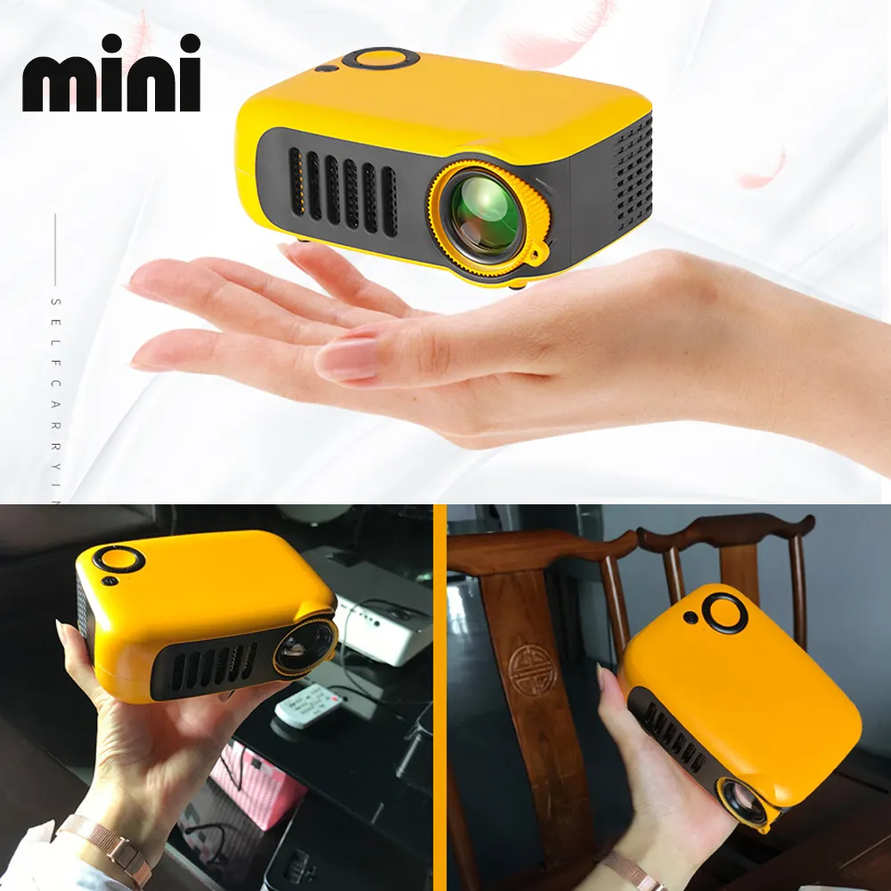 Mini Portable Projector 800 Lumens Eye-Care 1080p
