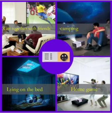 Portable Projector 3D Hd Led Home Theater Cinema HDMI-compatible