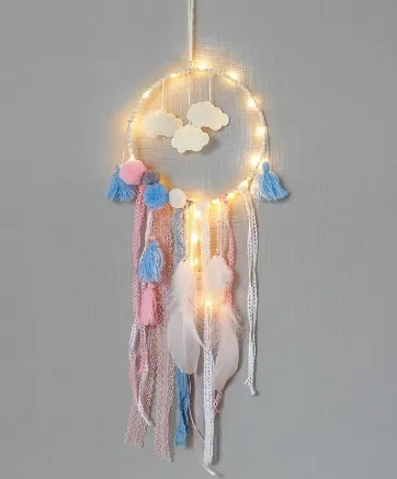 Cloud Dream Catcher Wind Chime Pendant Have Lamp - Shop at LoveMi