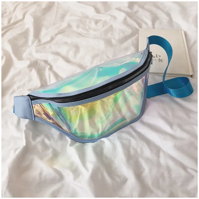 Laser shoulder messenger bag Blue - Shop at LoveMi