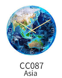 Round Metal Wall Clock, picture 2 of 9
