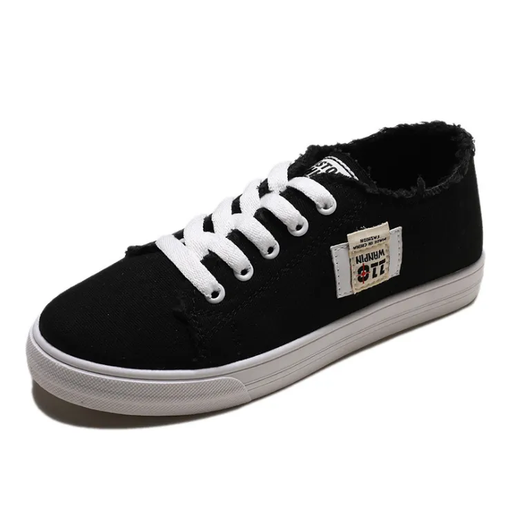 Fashion canvas shoes - Black