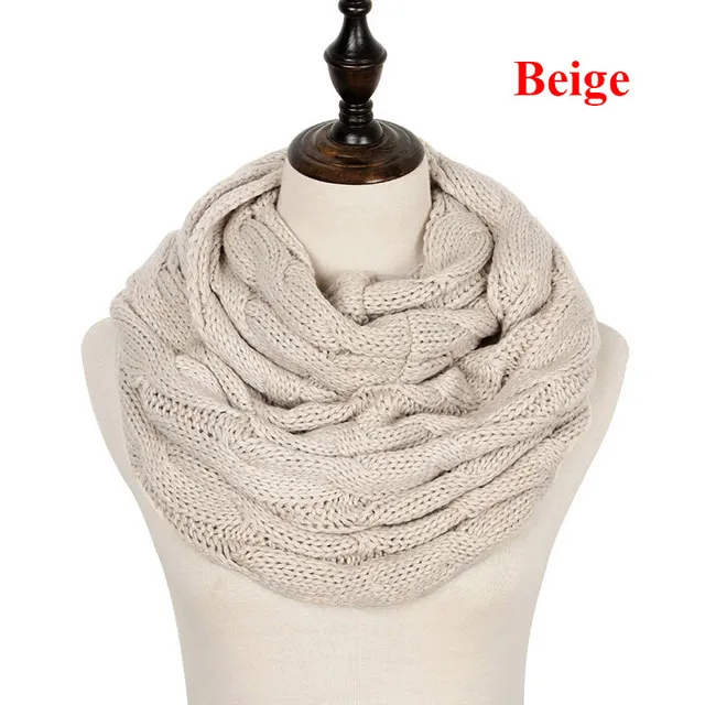 Women's knit collar - Beige