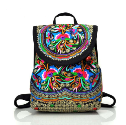 Embroidered bag for lady with embroidered shoulders — image 1