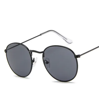 Round frame vintage sunglasses Gray - Shop at LoveMi