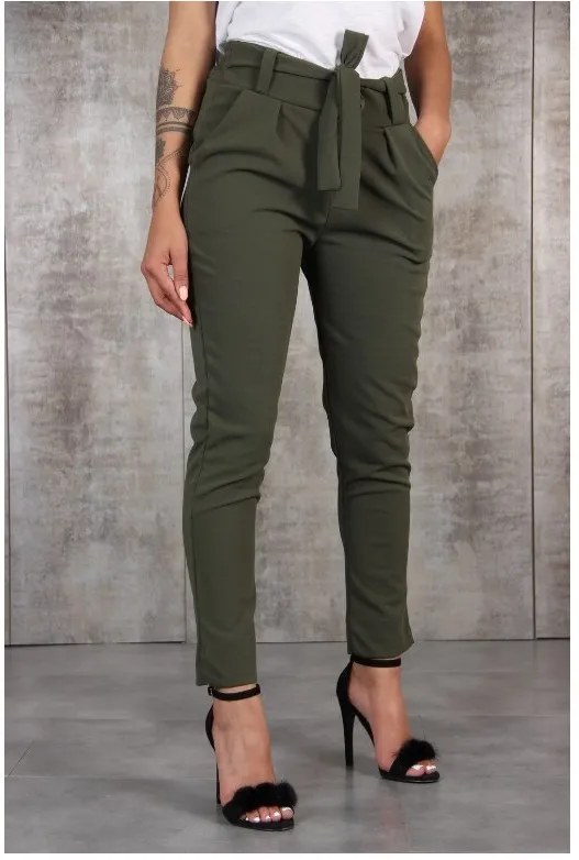 Joker waist casual pants Army Green - Shop at LoveMi