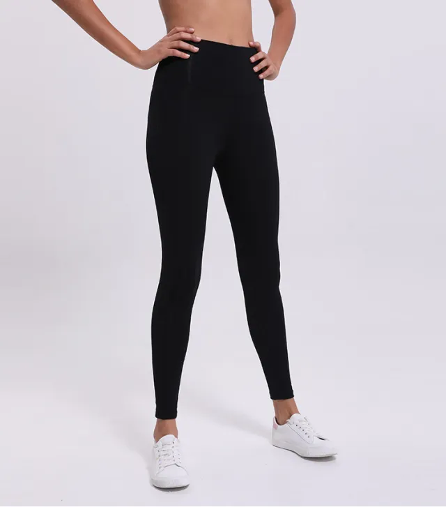 Stitched nine points fitness pants Black - Shop at LoveMi