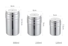 Spice jar stainless steel cruet - Gypsophila 3Pcs - View 1