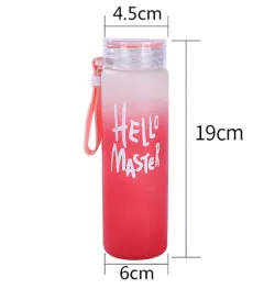 Creative discoloration seven colored glass 450ml grinding high Peng Si water cup high-end gift cups custom - View 1