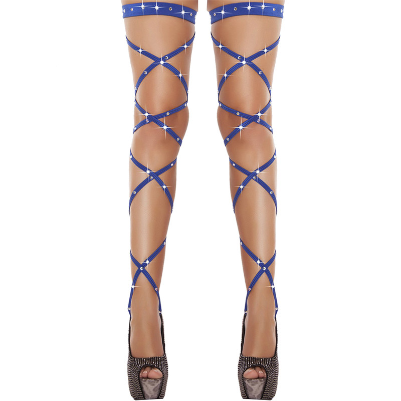 Hot drilling hollow cross strap garter