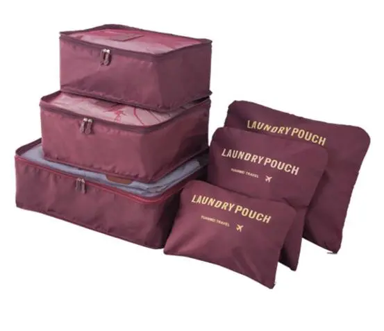 Travel storage bag - Wine Red