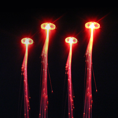 LED Flashing Hair Braid Glowing Luminescent Hairpin Hair Ornament Girls LED Novetly Toys New Year Party Christmas Red - Shop at LoveMi