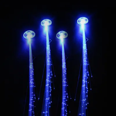 LED Flashing Hair Braid Glowing Luminescent Hairpin Hair Ornament Girls LED Novetly Toys New Year Party Christmas - Blue