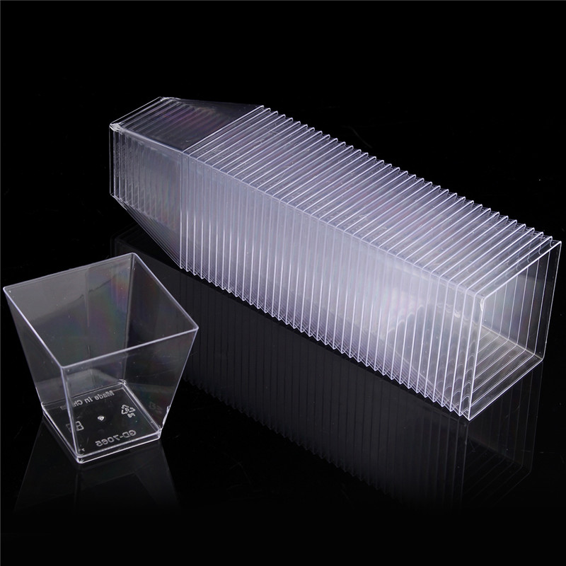 Hard Plastic Pudding Cup Mousse Cup 10   Serving