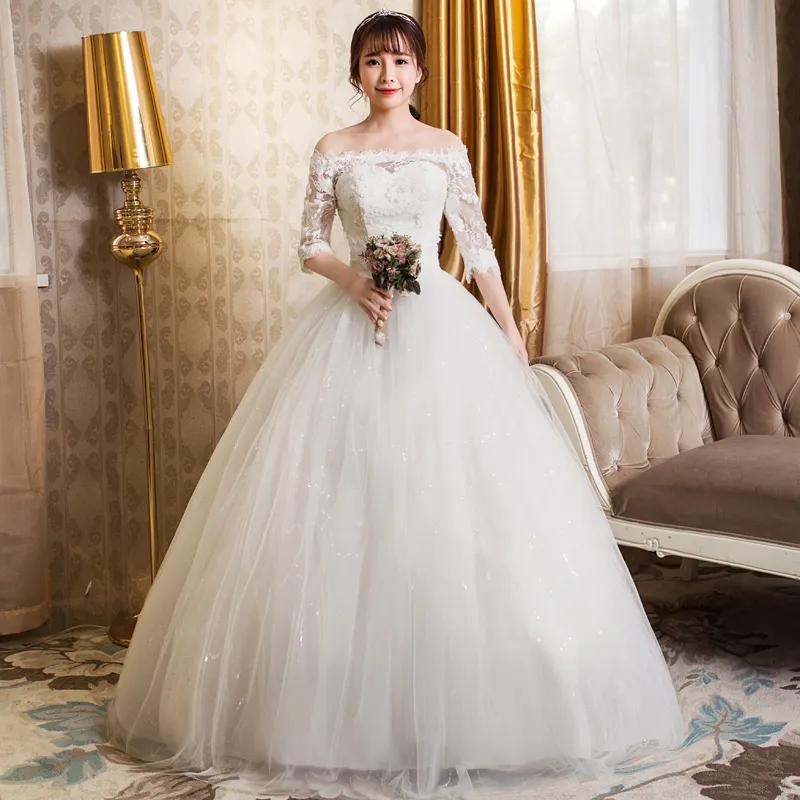 One-shoulder Lace Slim Skirt