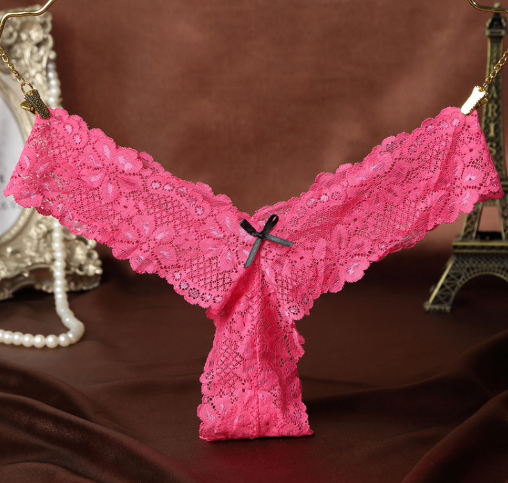 Lace transparent seamless underwear Red - Shop at LoveMi