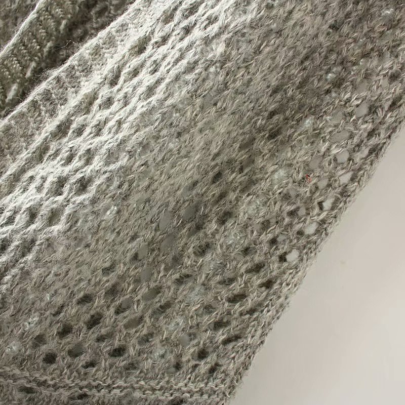 Openwork sweater