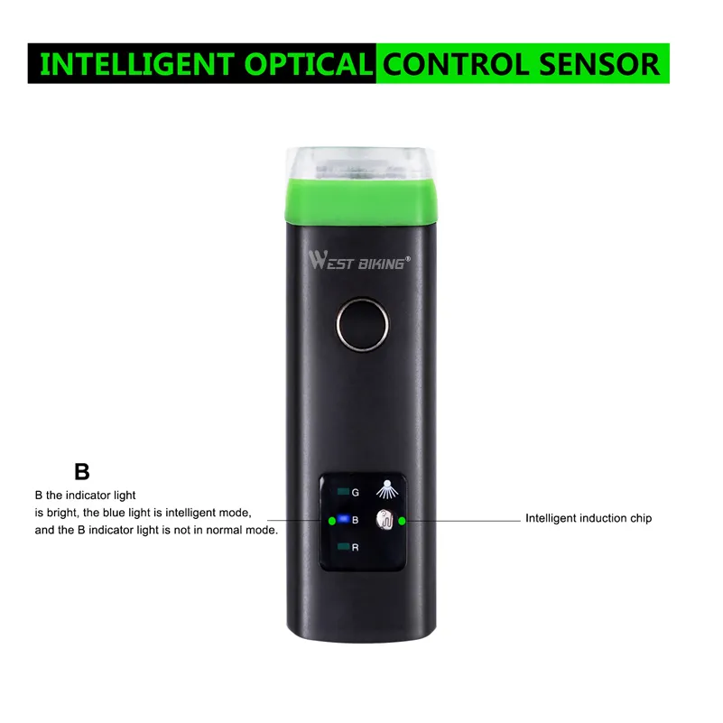Bicycle headlight sensor light – image 2