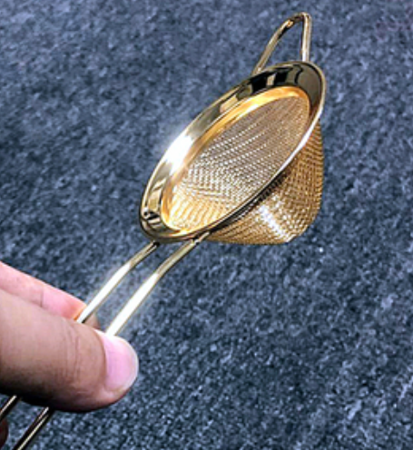 A twill oil grid kitchen oil filter strainer fishing Soybean Milk nest 201 stainless steel net flour Bright Gold - Shop at LoveMi