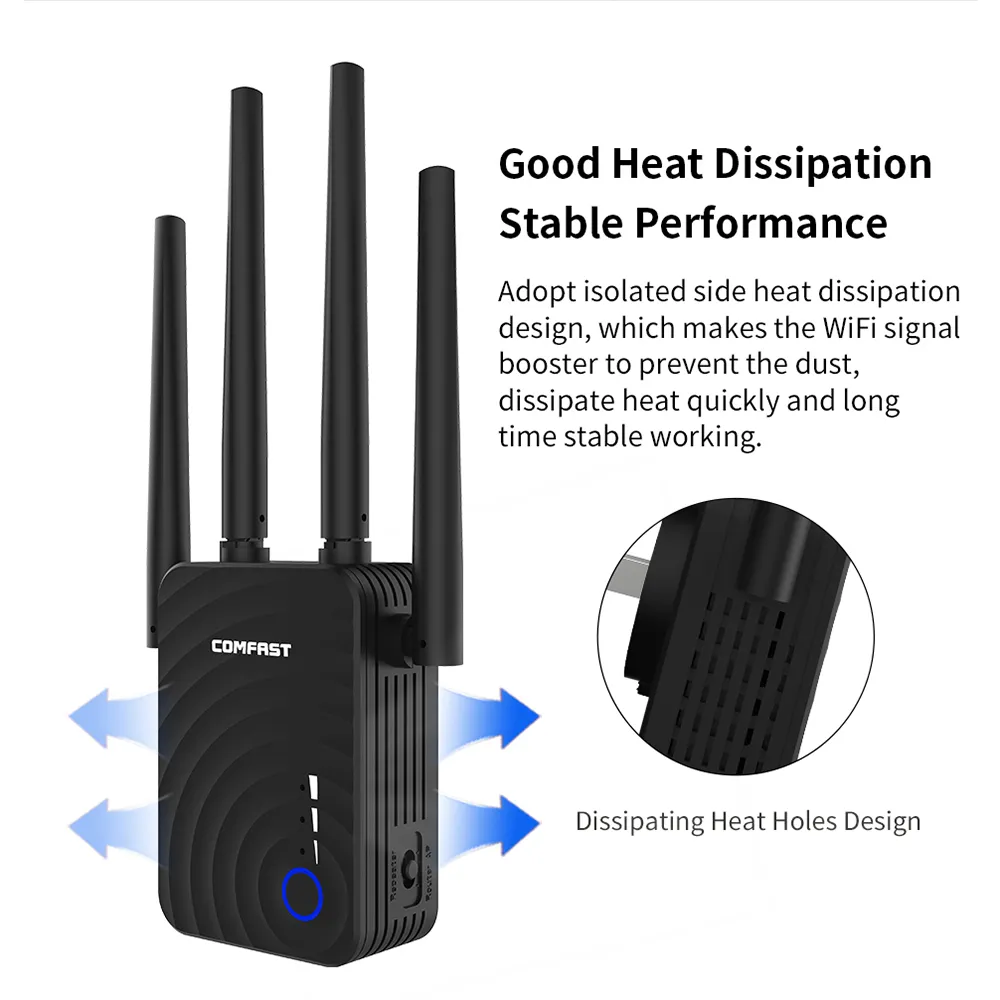 Dual-band 1200-megabit wireless relay router – image 6