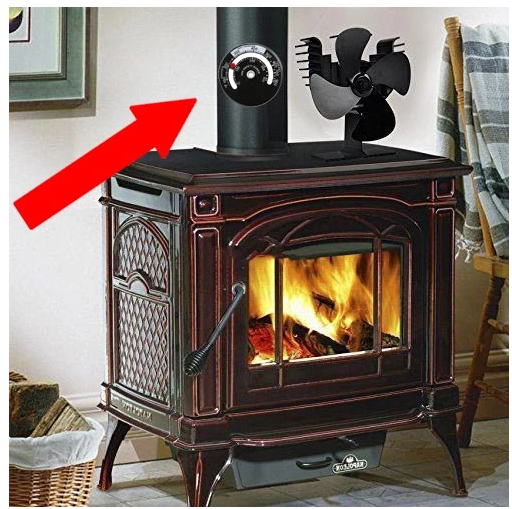 Fireplace thermometer