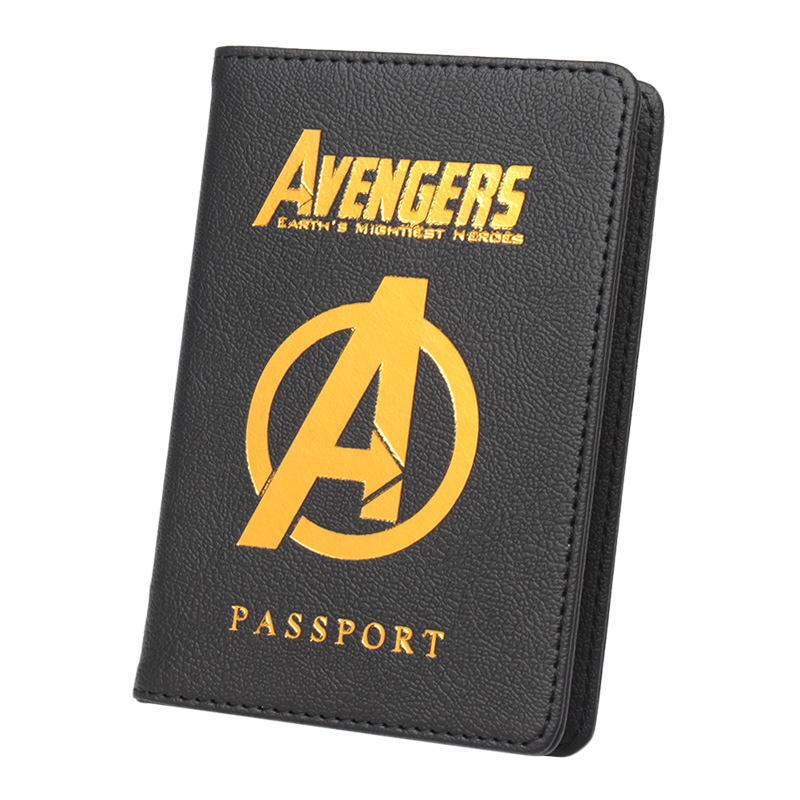 PU leather passport book ticket holder storage bag