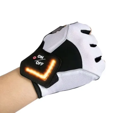 Turning Automatic Induction Turn Signal Gloves Warning Light