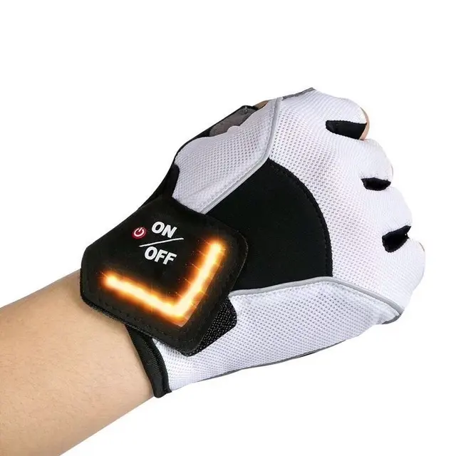 Turning Automatic Induction Turn Signal Gloves Warning Light