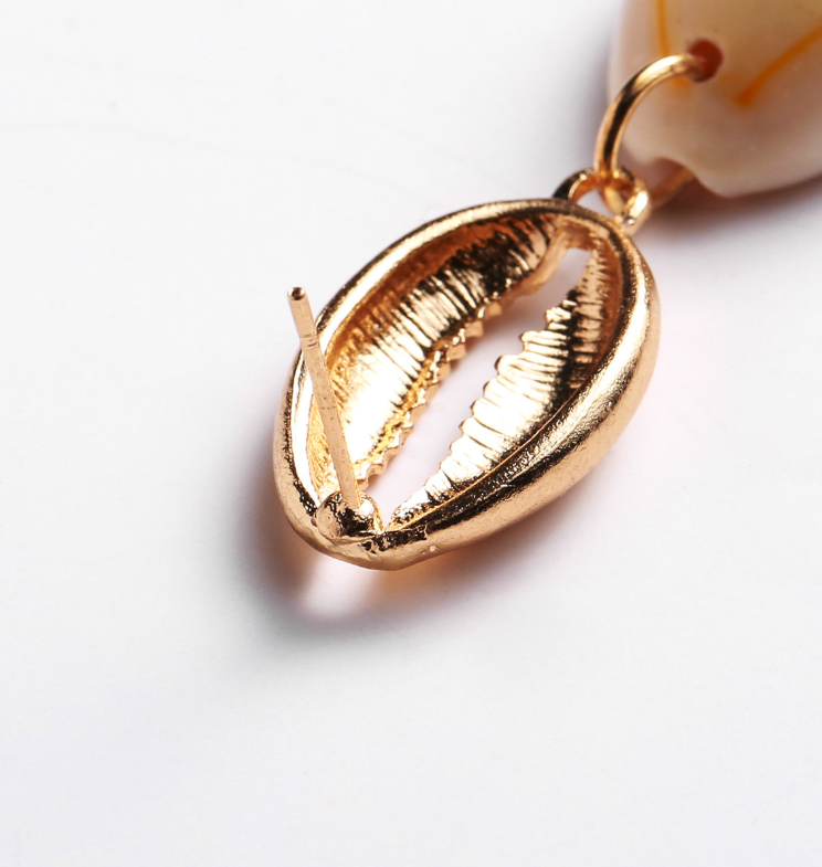 Alloy shell earrings
